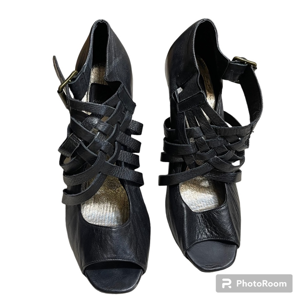 Dolce Vita Vero Cuoio Crisscross Woven Platform Wedges Sz 10